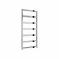 Chrome / 1100 x 550mm Reina Rezzo Mild Steel Vertical Designer Radiator