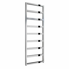 Chrome / 1460 x 550mm Reina Rezzo Mild Steel Vertical Designer Radiator