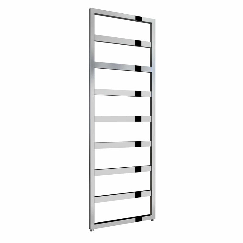 Chrome / 1460 x 550mm Reina Rezzo Mild Steel Vertical Designer Radiator