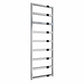 Chrome / 1460 x 550mm Reina Rezzo Mild Steel Vertical Designer Radiator