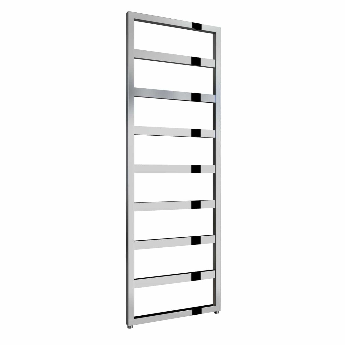 Chrome / 1460 x 550mm Reina Rezzo Mild Steel Vertical Designer Radiator