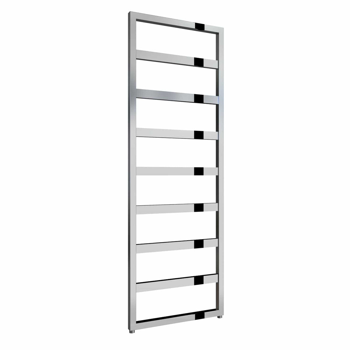 Chrome / 1460 x 550mm Reina Rezzo Mild Steel Vertical Designer Radiator