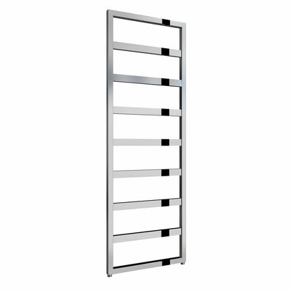 Chrome / 1460 x 550mm Reina Rezzo Mild Steel Vertical Designer Radiator