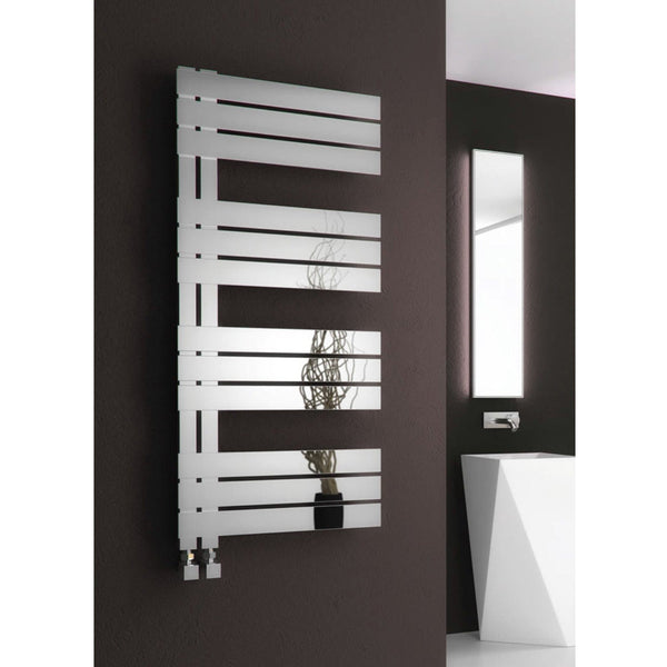 Reina Ricadi Vertical Heated  Stainless Steel Towel Rail Radiator
