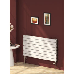 Reina Rione White Designer Horizontal Steel Radiator