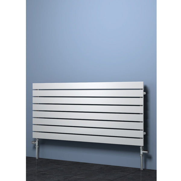 Reina Rione White Designer Horizontal Steel Radiator