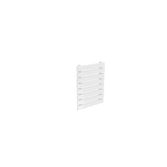 Single / 550 x 400 mm Reina Rione White Designer Horizontal Steel Radiator