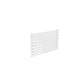 Single / 550 x 800 mm Reina Rione White Designer Horizontal Steel Radiator
