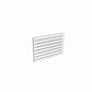 Double / 550 x 800 mm Reina Rione White Designer Horizontal Steel Radiator