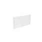 Single / 550 x 1200 mm Reina Rione White Designer Horizontal Steel Radiator