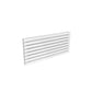 Double / 550 x 1200 mm Reina Rione White Designer Horizontal Steel Radiator