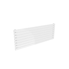 Single / 550 x 1400 mm Reina Rione White Designer Horizontal Steel Radiator