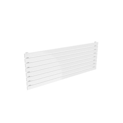 Single / 550 x 1400 mm Reina Rione White Designer Horizontal Steel Radiator