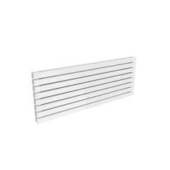 Double / 550 x 1400 mm Reina Rione White Designer Horizontal Steel Radiator