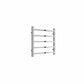 Chrome / 500 x 500 mm Reina Serena Vertical Designer Radiator Chrome & Anthracite
