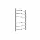 Chrome / 800 x 500 mm Reina Serena Vertical Designer Radiator Chrome & Anthracite