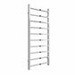 Chrome / 1200 x 500 mm Reina Serena Vertical Designer Radiator Chrome & Anthracite