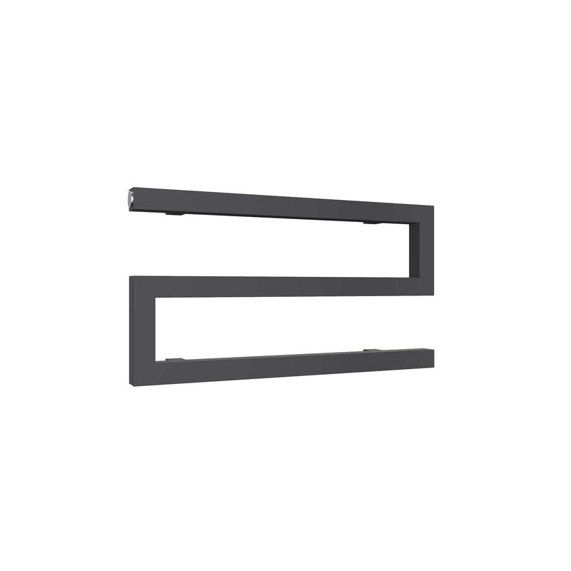 Anthracite / 270 x 500mm Reina Serpe Mild Steel Chrome & Anthracite Designer Radiator