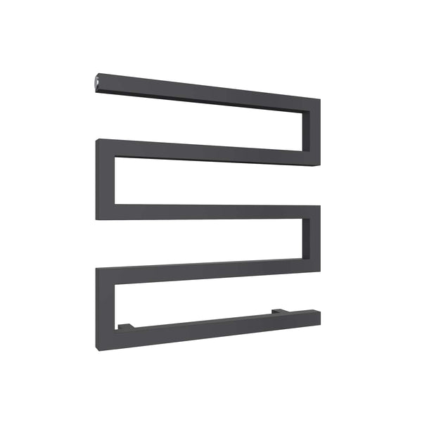 Anthracite / 510 x 500mm Reina Serpe Mild Steel Chrome & Anthracite Designer Radiator