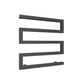 Anthracite / 510 x 500mm Reina Serpe Mild Steel Chrome & Anthracite Designer Radiator