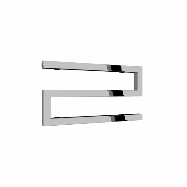 Chrome / 270 x 500mm Reina Serpe Mild Steel Chrome & Anthracite Designer Radiator