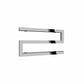 Chrome / 270 x 500mm Reina Serpe Mild Steel Chrome & Anthracite Designer Radiator