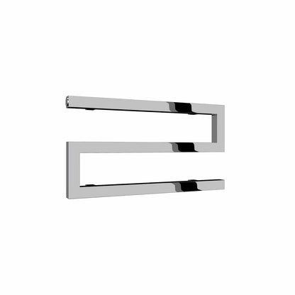 Chrome / 270 x 500mm Reina Serpe Mild Steel Chrome & Anthracite Designer Radiator