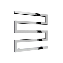 Chrome / 510 x 500mm Reina Serpe Mild Steel Chrome & Anthracite Designer Radiator