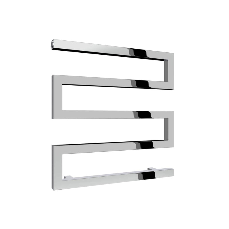 Chrome / 510 x 500mm Reina Serpe Mild Steel Chrome & Anthracite Designer Radiator