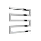 Chrome / 510 x 500mm Reina Serpe Mild Steel Chrome & Anthracite Designer Radiator