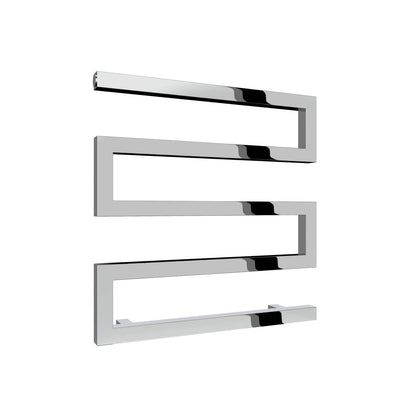 Chrome / 510 x 500mm Reina Serpe Mild Steel Chrome & Anthracite Designer Radiator