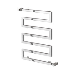 Chrome / 750 x 500mm Reina Serpe Mild Steel Chrome & Anthracite Designer Radiator