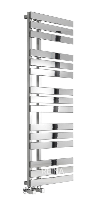 Reina Sesia Designer Vertical Chrome Steel Towel Rail Radiator