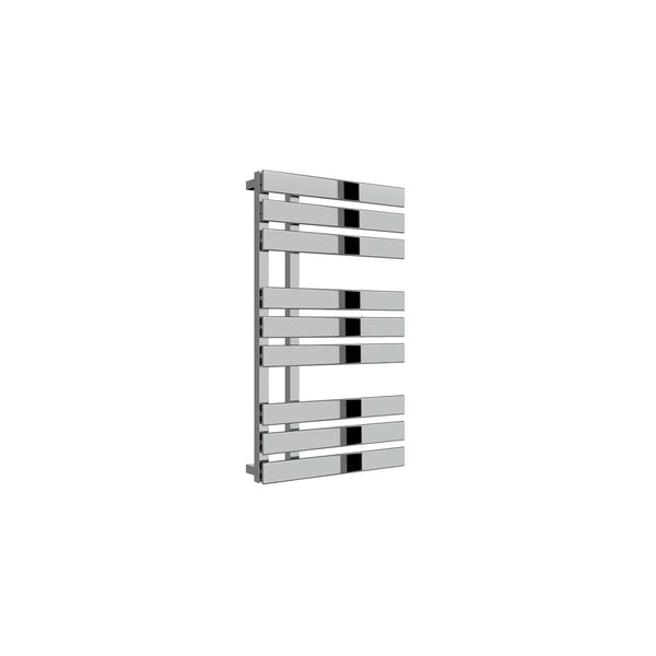 860 x 500 mm Reina Sesia Designer Vertical Chrome Steel Towel Rail Radiator