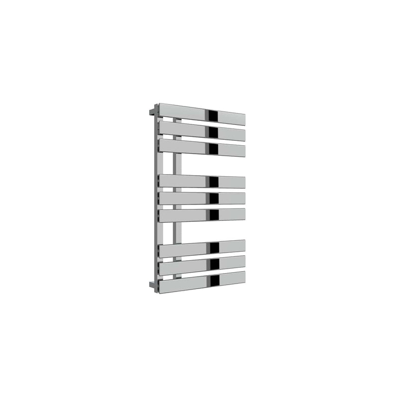 860 x 500 mm Reina Sesia Designer Vertical Chrome Steel Towel Rail Radiator