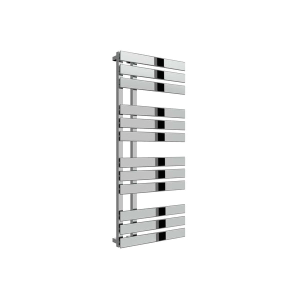 1180 x 500 mm Reina Sesia Designer Vertical Chrome Steel Towel Rail Radiator