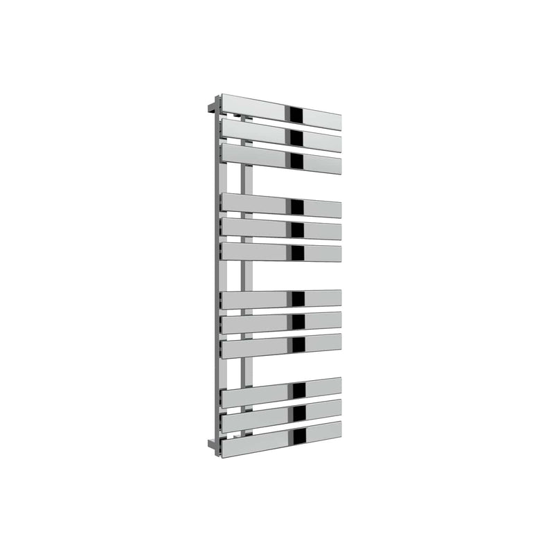1180 x 500 mm Reina Sesia Designer Vertical Chrome Steel Towel Rail Radiator