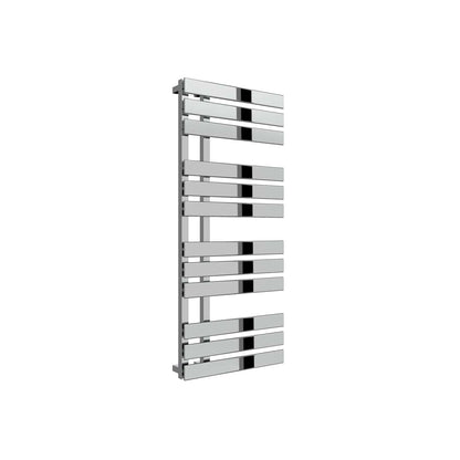 1180 x 500 mm Reina Sesia Designer Vertical Chrome Steel Towel Rail Radiator