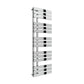 1500 x 500 mm Reina Sesia Designer Vertical Chrome Steel Towel Rail Radiator