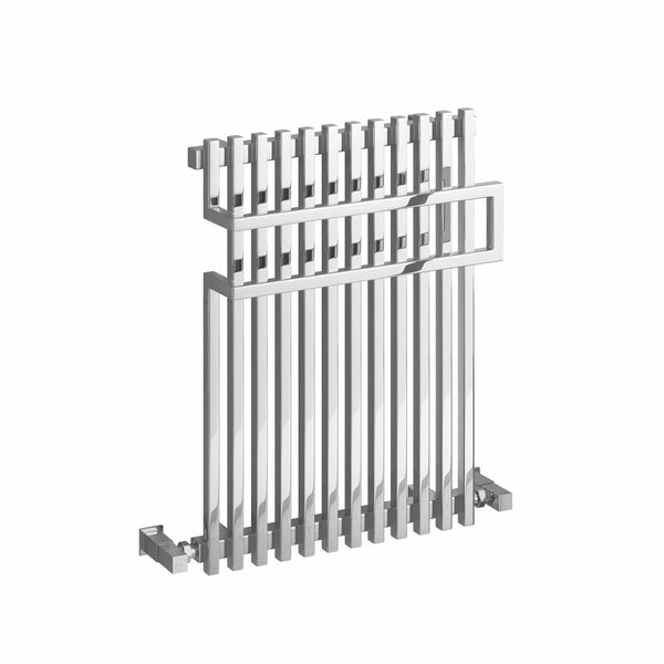 Chrome / 650 x 500mm Reina Sori Mild Steel Designer Towel Radiator
