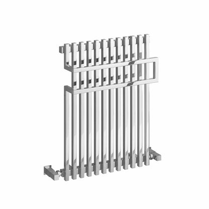 Chrome / 650 x 500mm Reina Sori Mild Steel Designer Towel Radiator