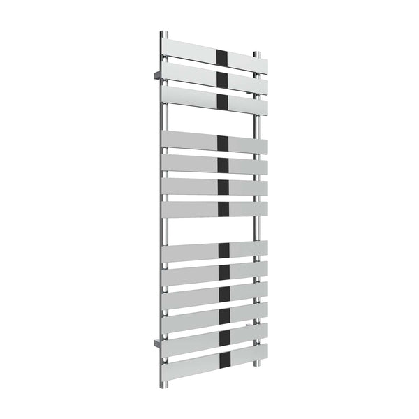 1300 x 500 mm Reina Trento Vertical Chrome Towel Rail Steel Radiator