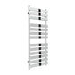 1300 x 500 mm Reina Trento Vertical Chrome Towel Rail Steel Radiator