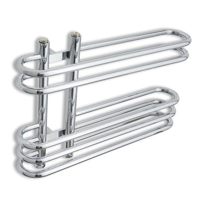 Salina 600 x 400 Designer Heated Chrome Towel Radiator