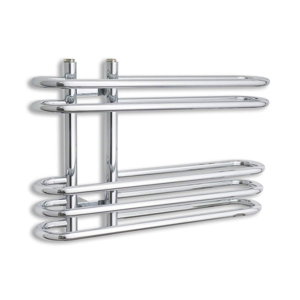 Towel Rail Only Salina 600 x 400 Designer Heated Chrome Towel Radiator