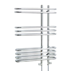 Towel Rail Only Salina 600 x 800 Designer Heated Chrome Towel Radiator