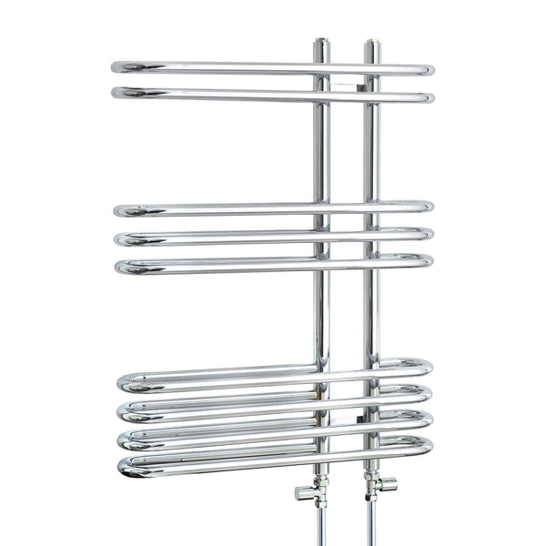 Towel Rail Only Salina 600 x 800 Designer Heated Chrome Towel Radiator