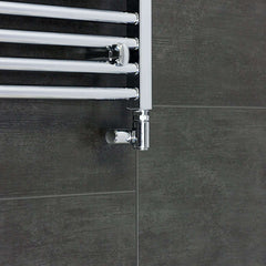 Single Heat Dual Fuel Kit with Corner Valve For Towel Rail