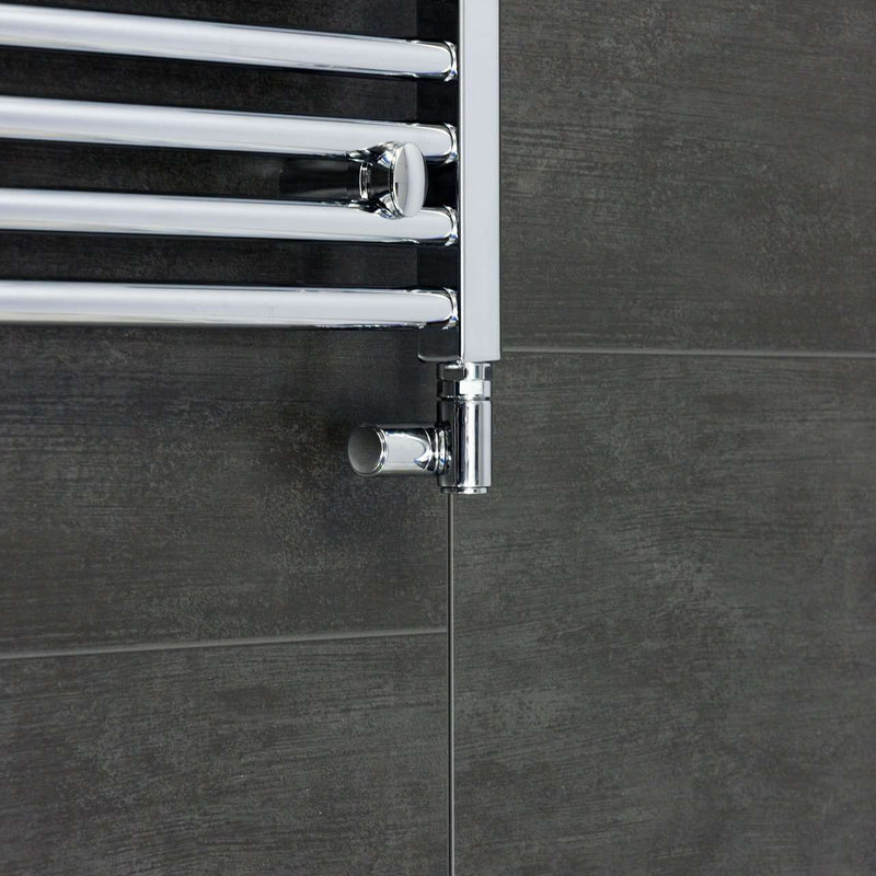 Single Heat Dual Fuel Kit with Corner Valve For Towel Rail