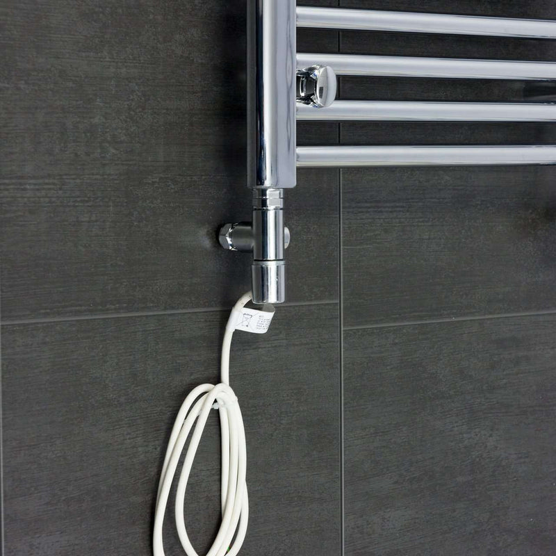 Single Heat Dual Fuel Kit with Corner Valve For Towel Rail